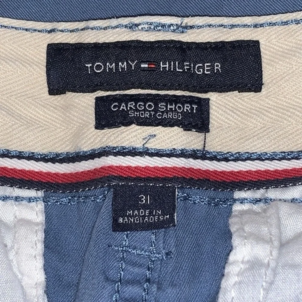 Tommy Hilfiger Men's 31 Steel Blue Cargo Shorts 9